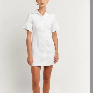 DISSH White Leopold Mini Dress (NWT)